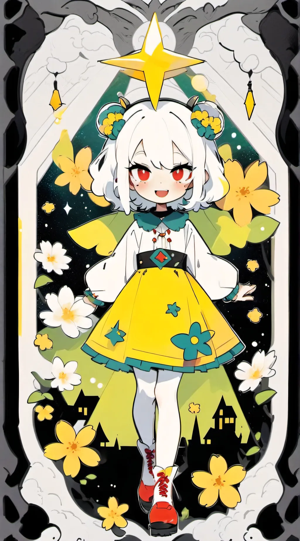 ai character: Dandys world (au) background