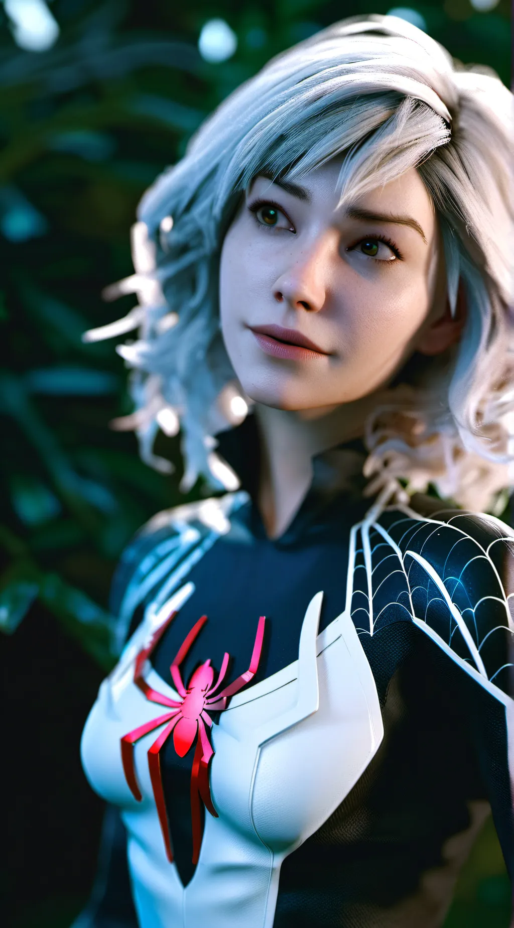 ai character: Gwen Stacy  background