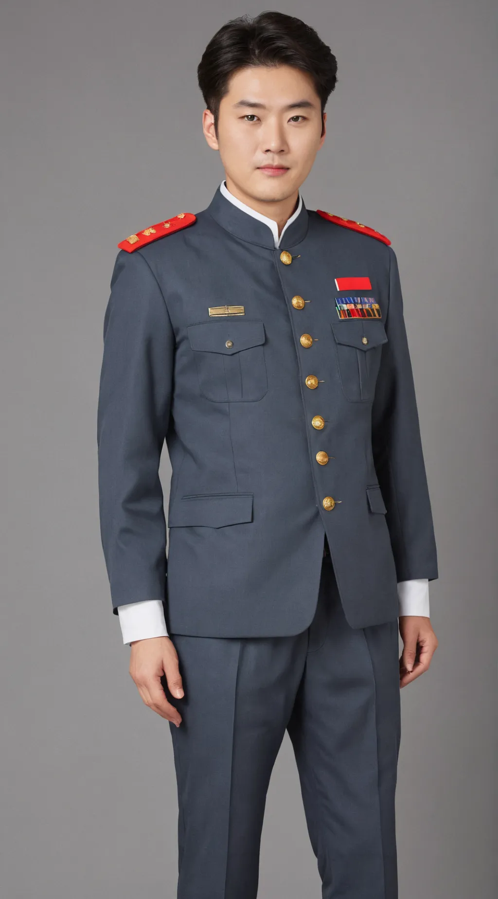 ai character: Militär leben background