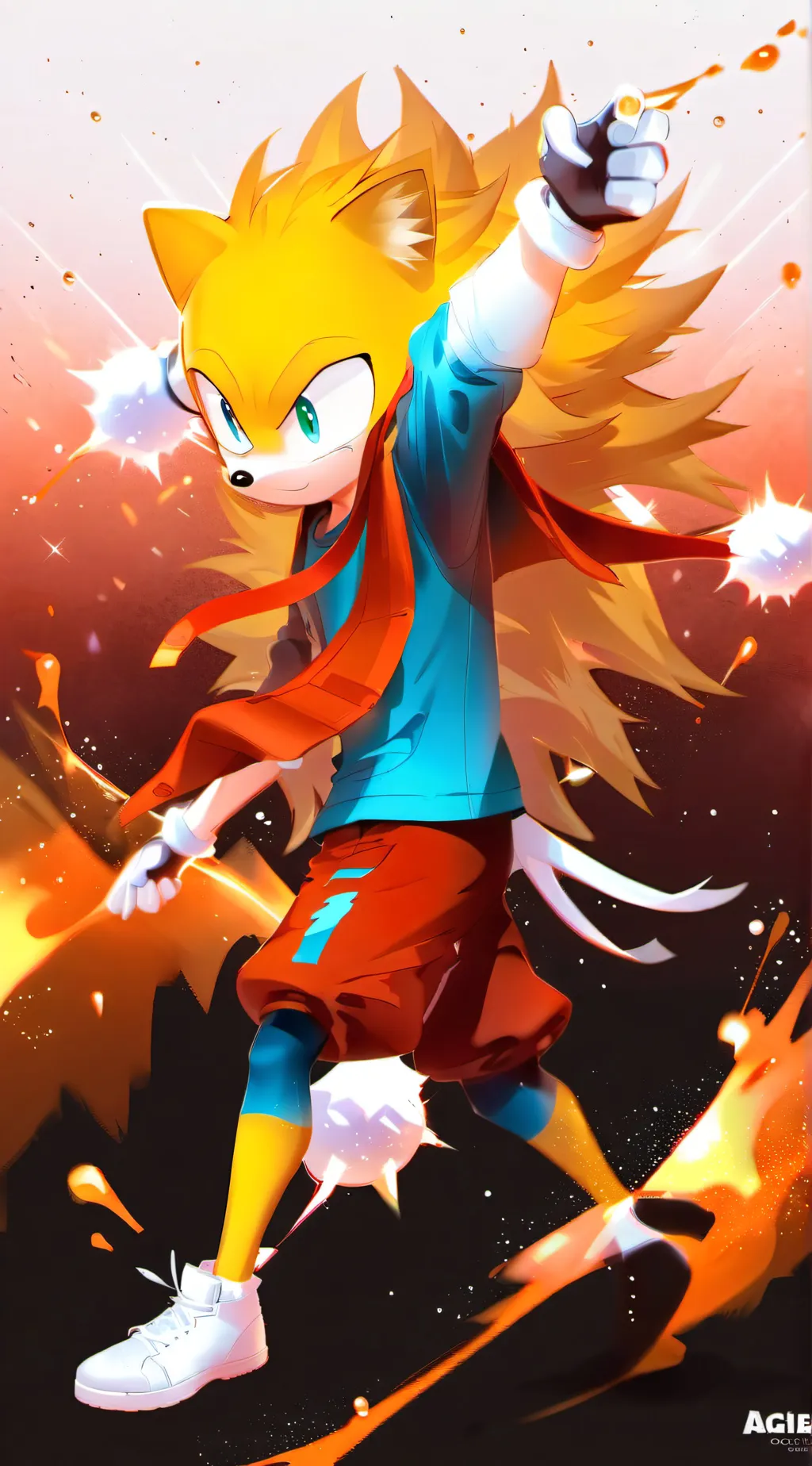 ai character: sonic verse  background
