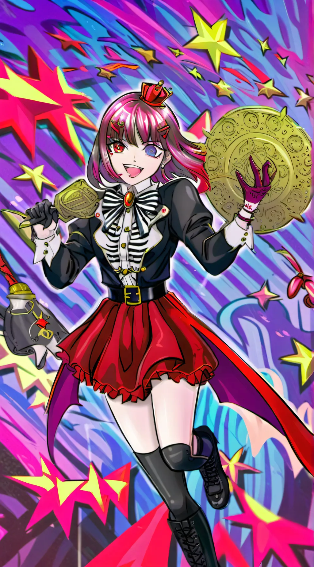 ai character: draculaura  background