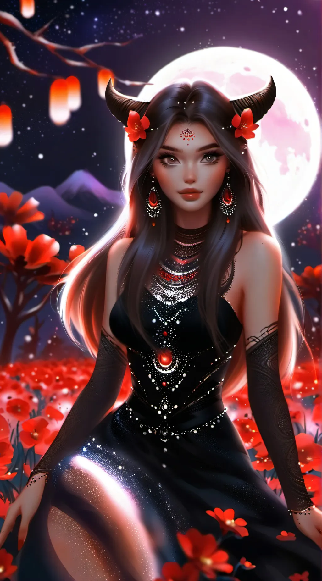 ai character: Moonlight  background