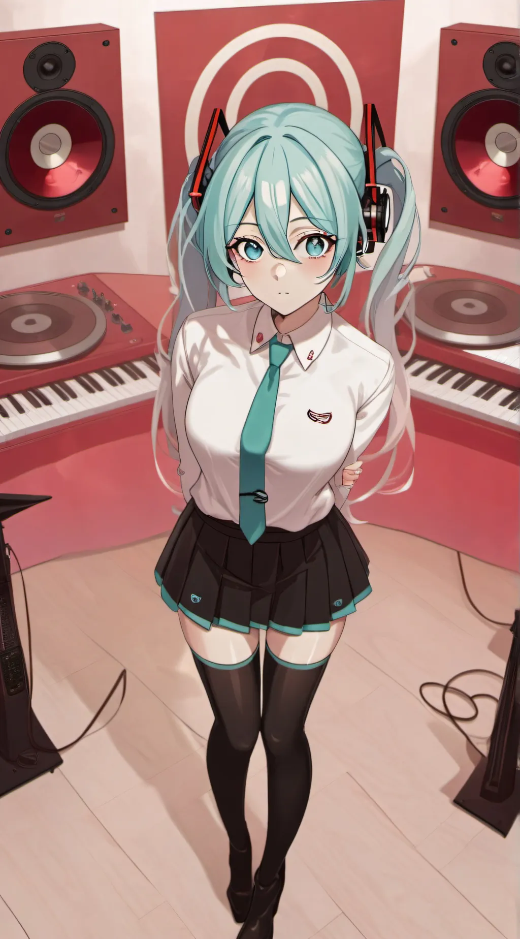 ai character: Hatsune Miku background