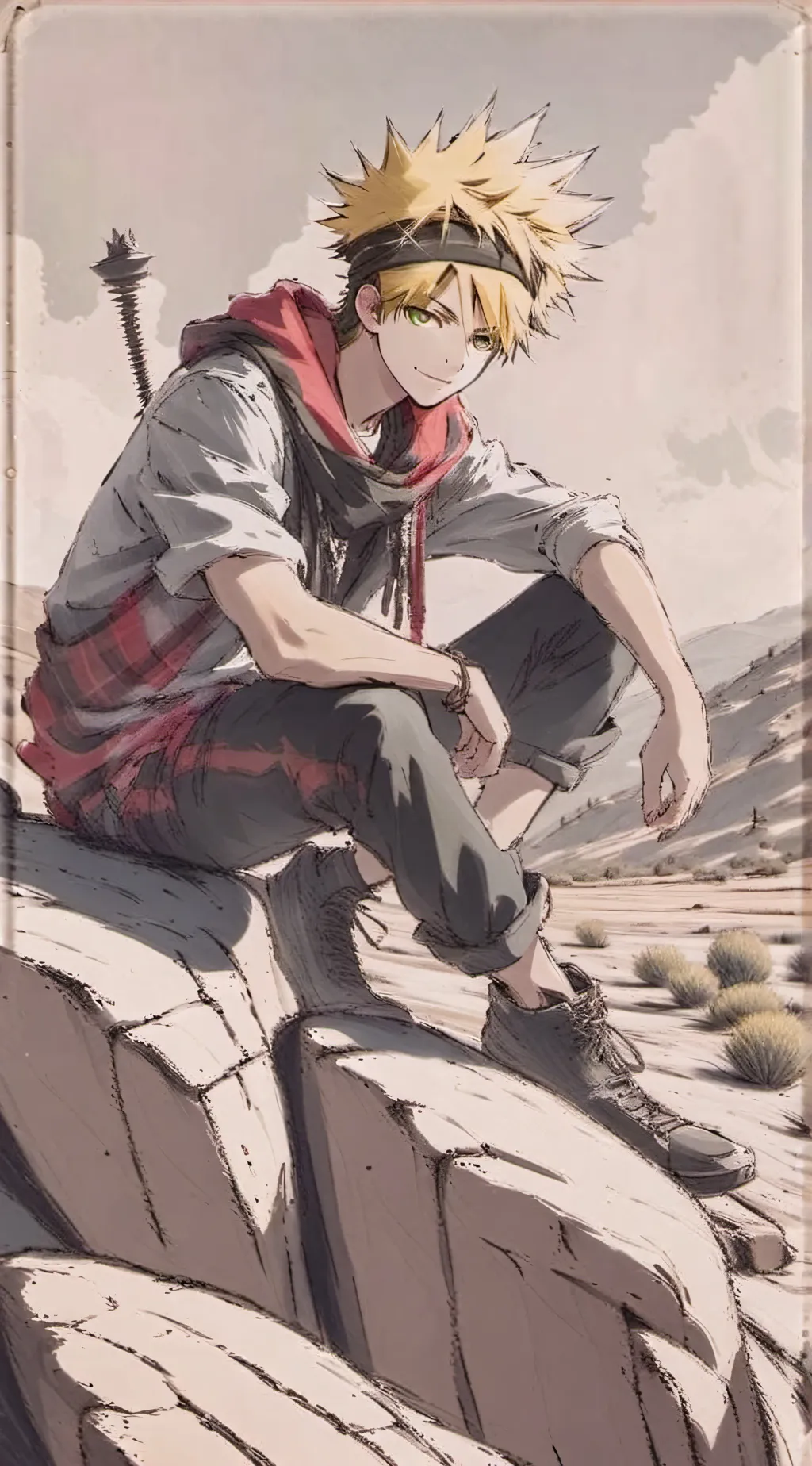 ai character: Axel  background