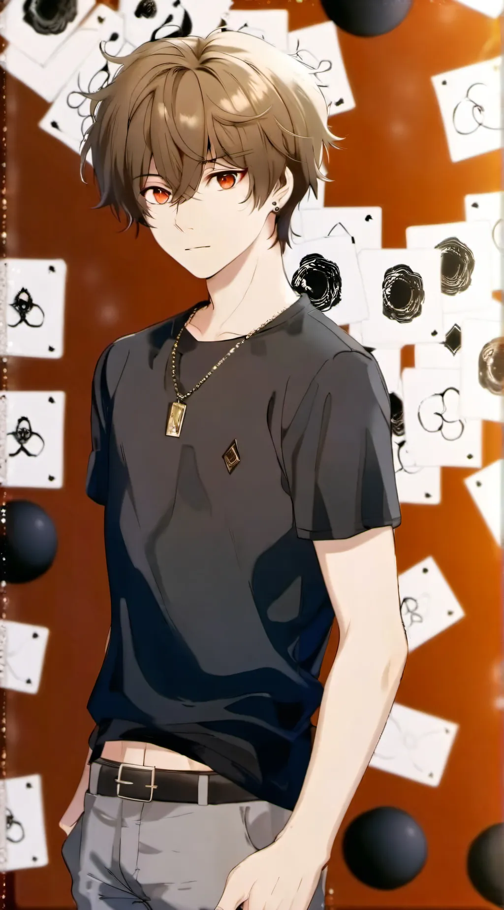 ai character: meme background