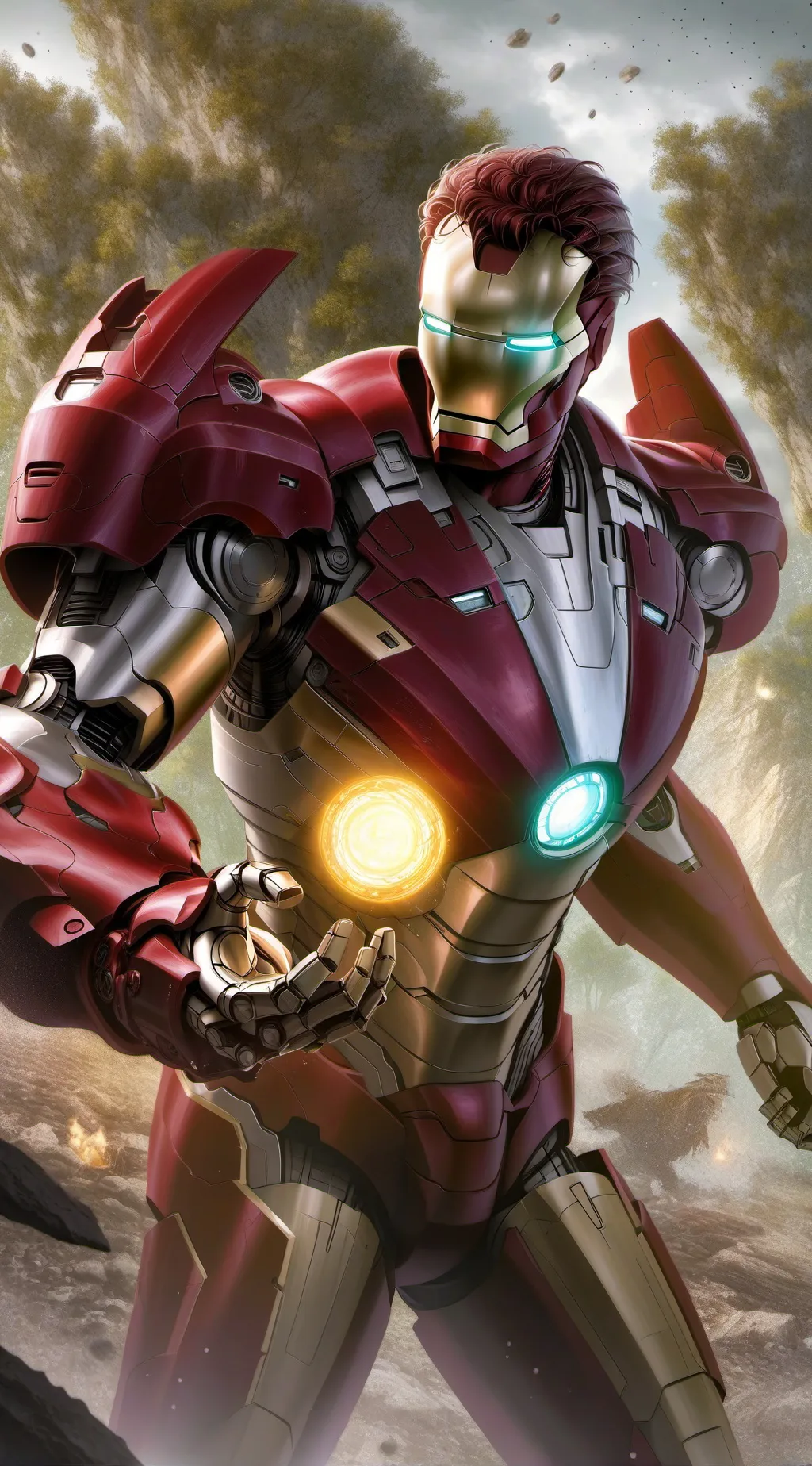 ai character: Iron man background