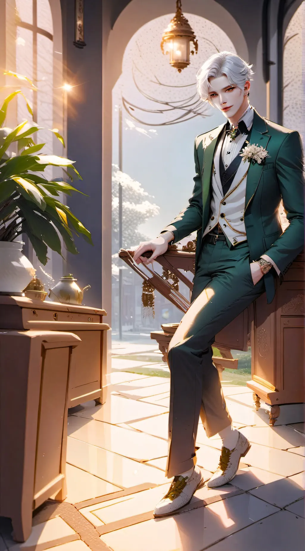 ai character: Prince Edward  background