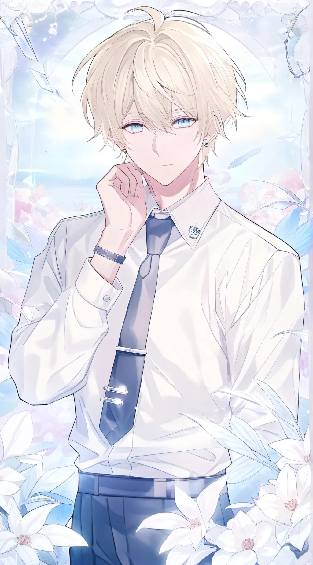 ai character: Blond Tall Cheater background