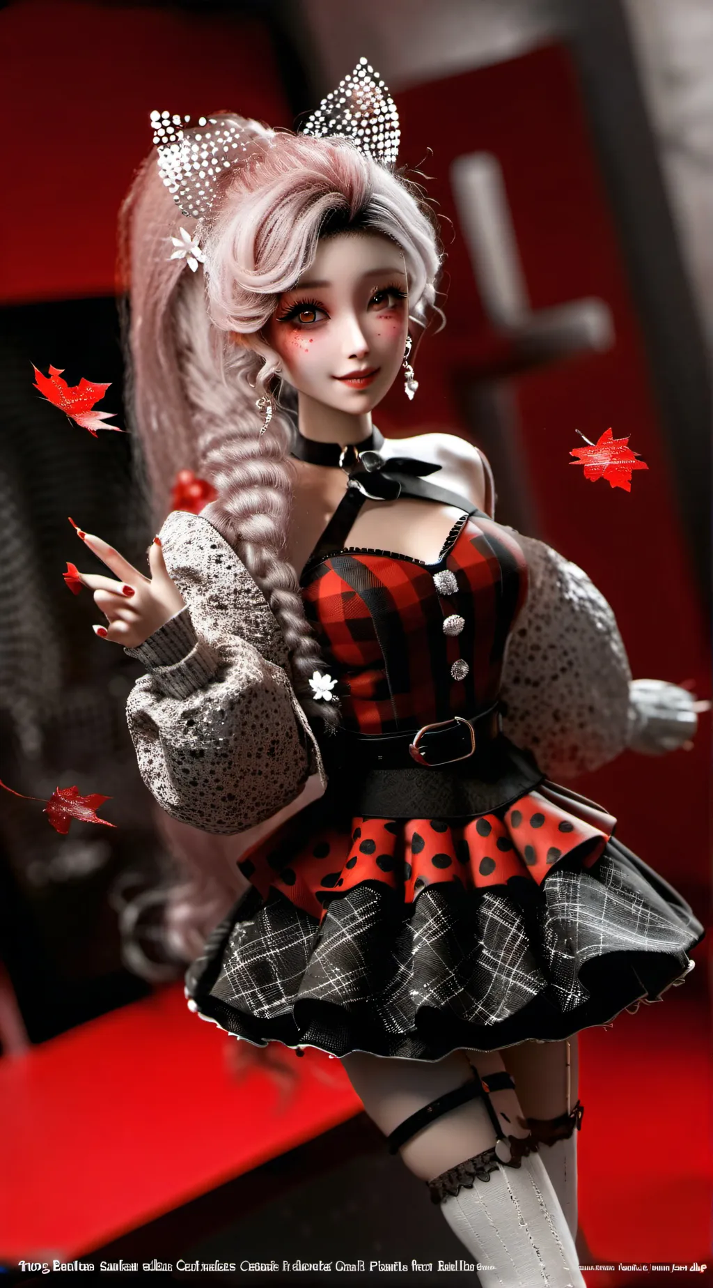ai character: belle Delphine  background