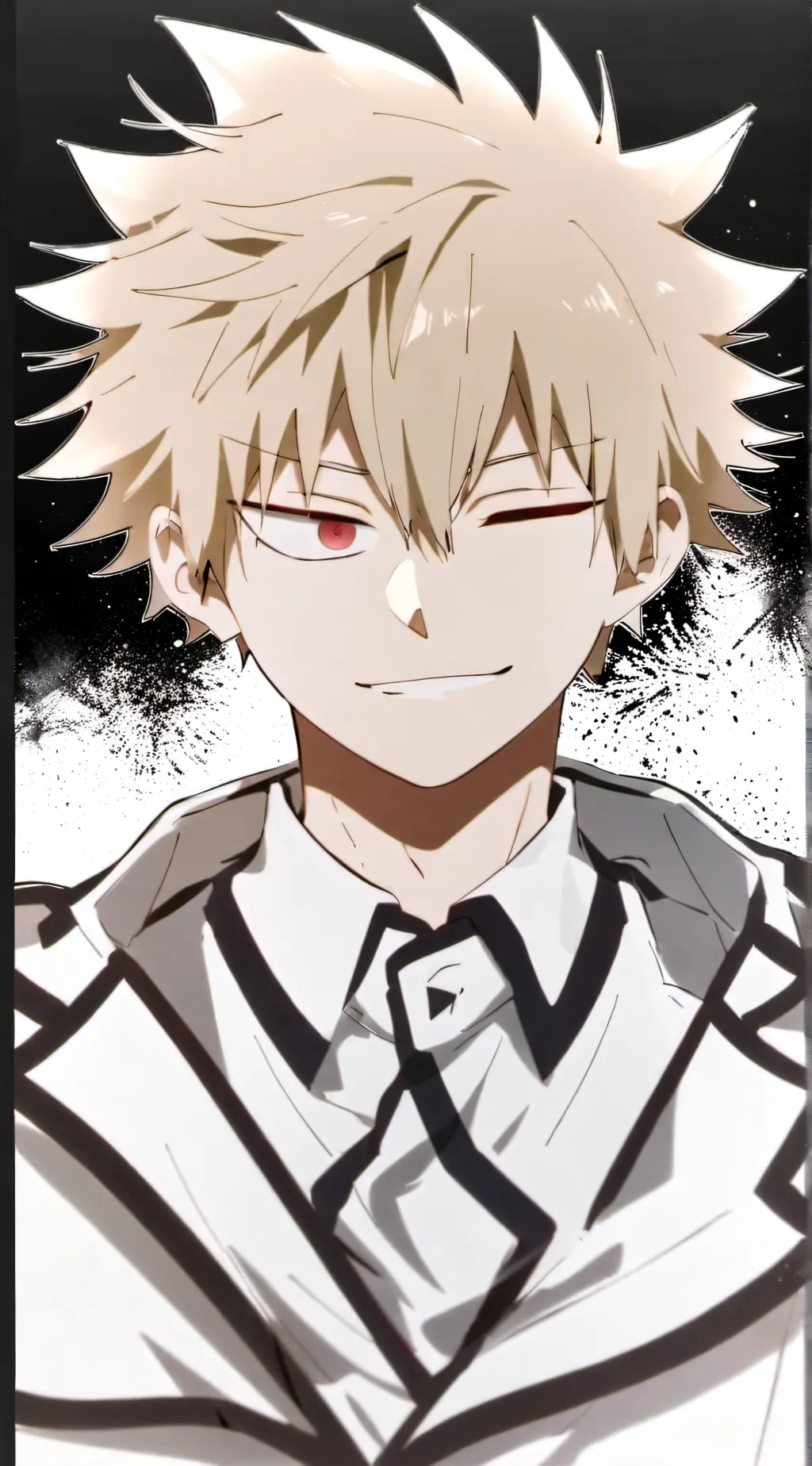 ai character: Katsuki Bakugo background