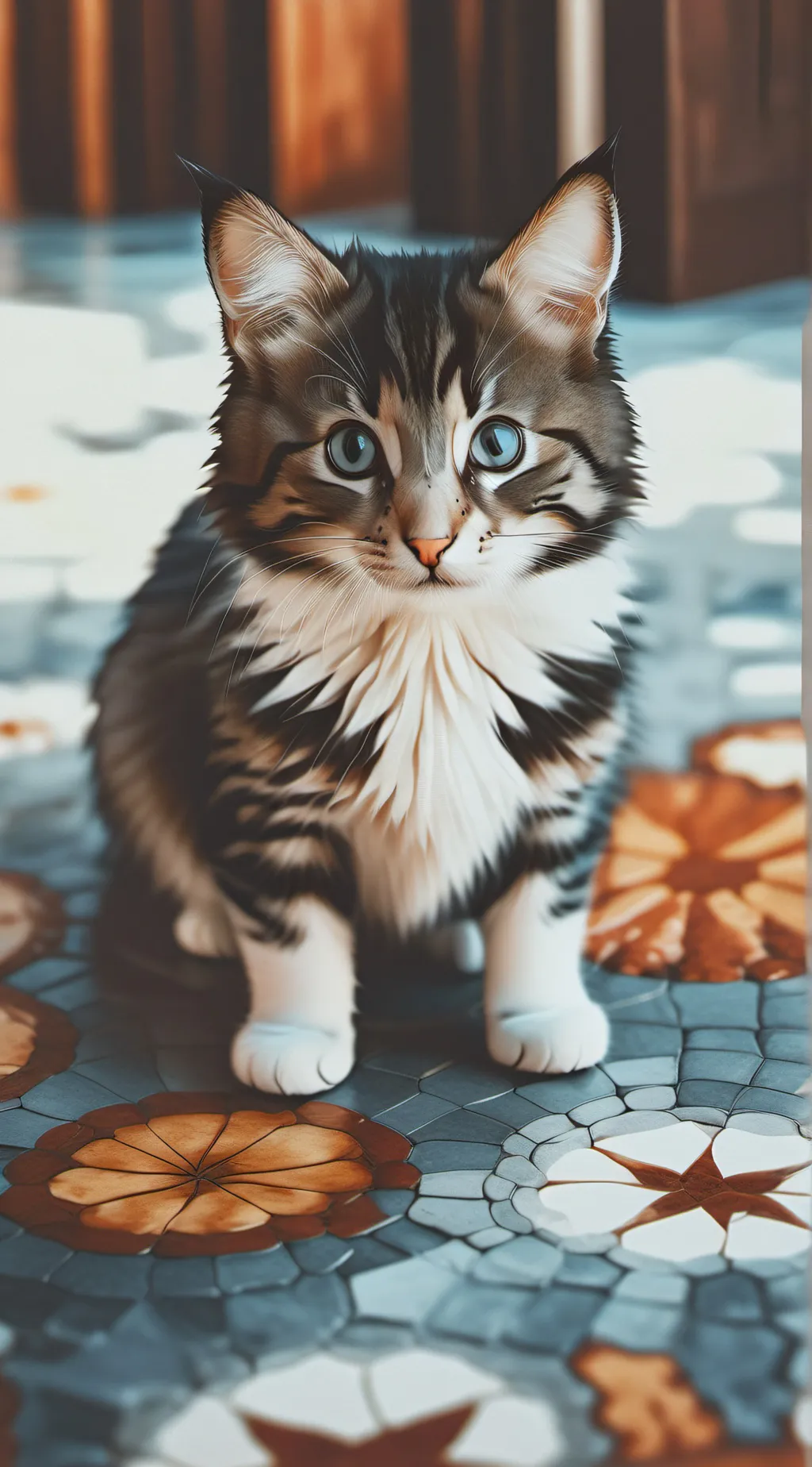 ai character: Mother cat background