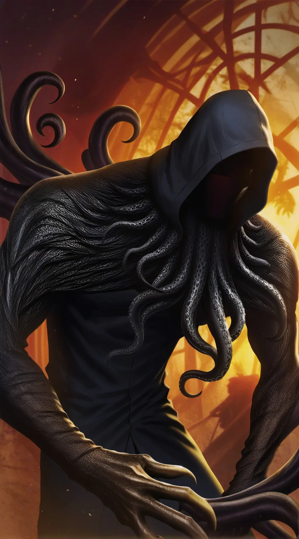 ai character: Slenderman  background