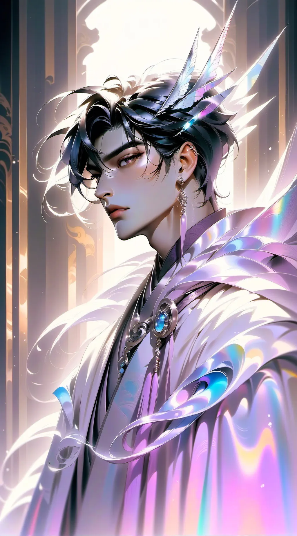 ai character: Azeriel 🕊 background