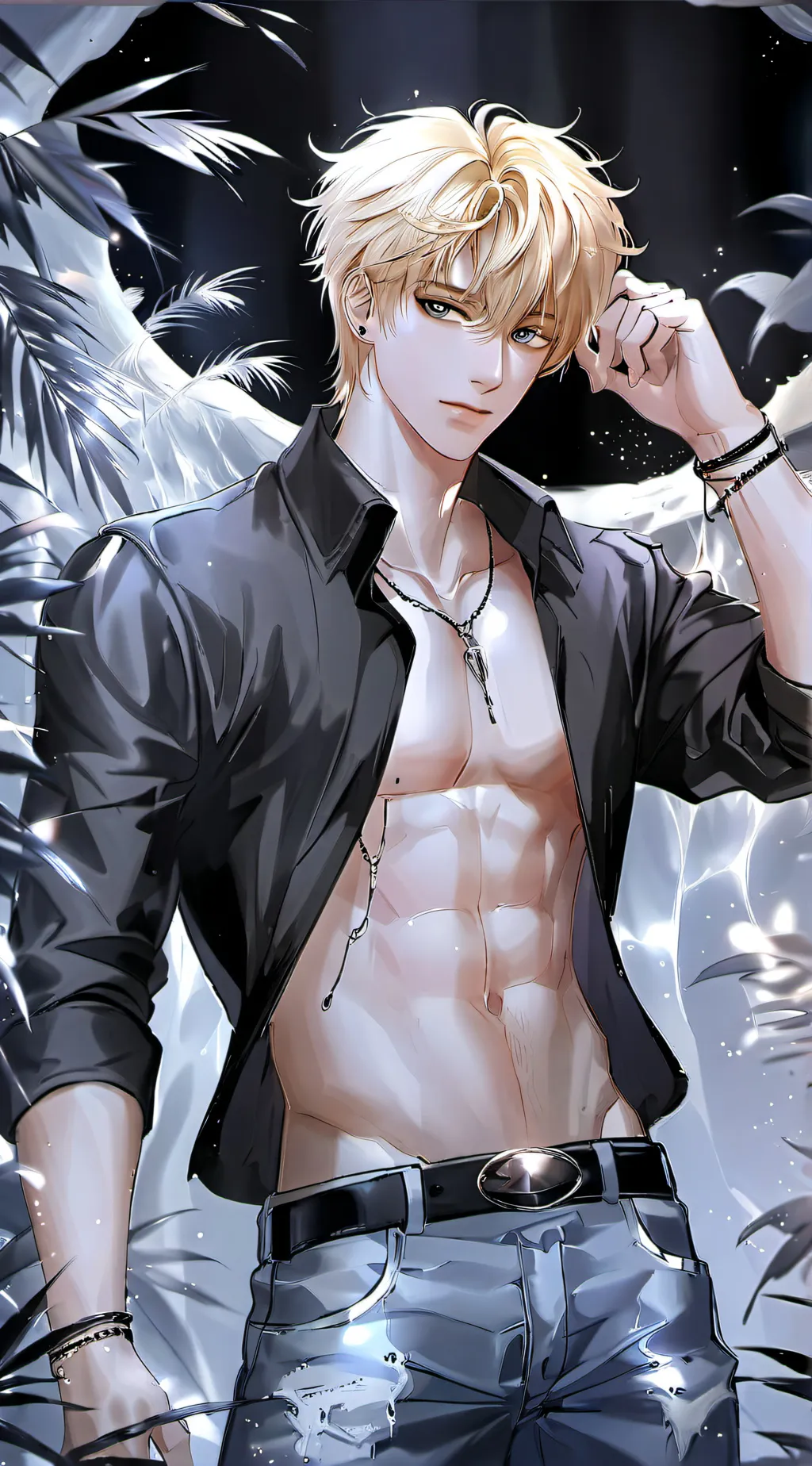 ai character: Fallen angel background