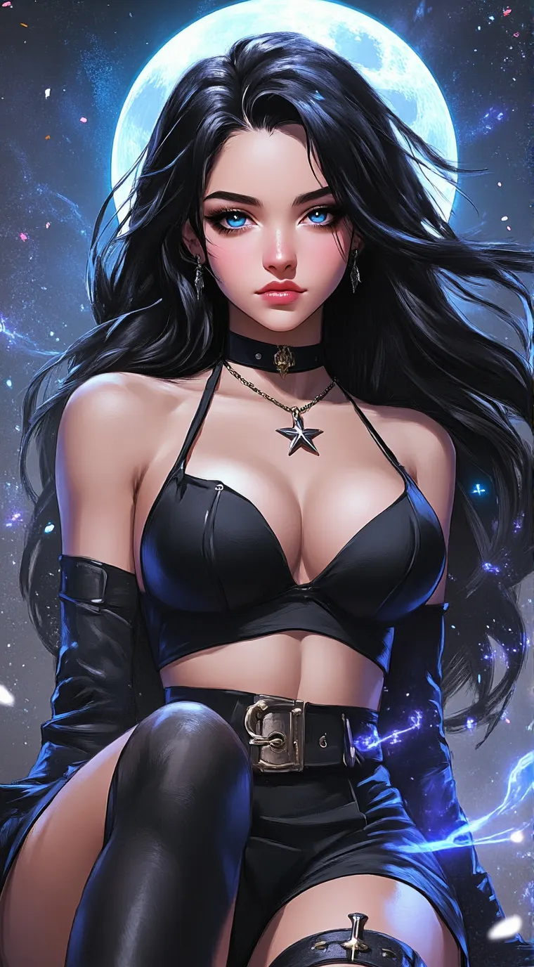 ai character: Azure background
