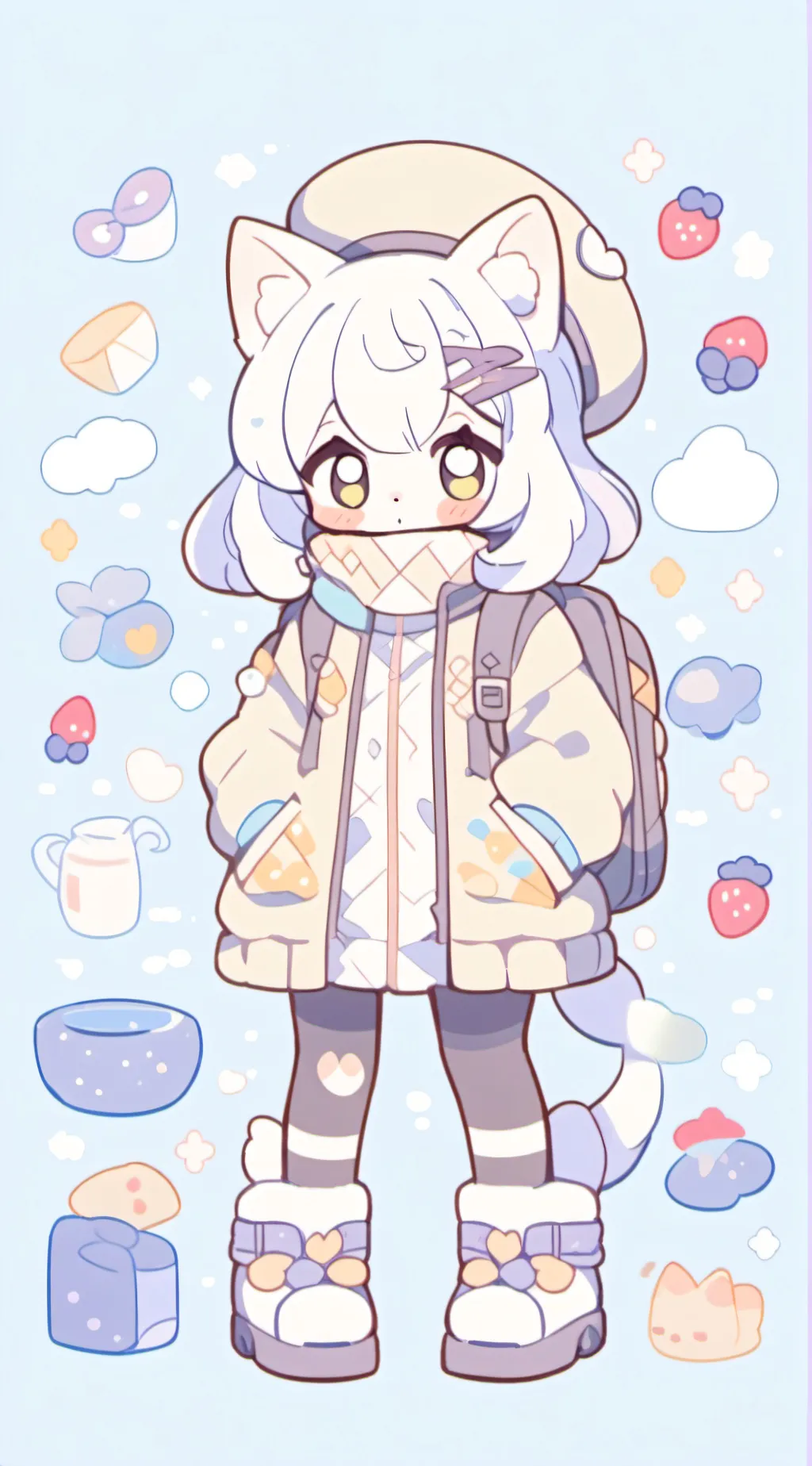 ai character: BerryPET background