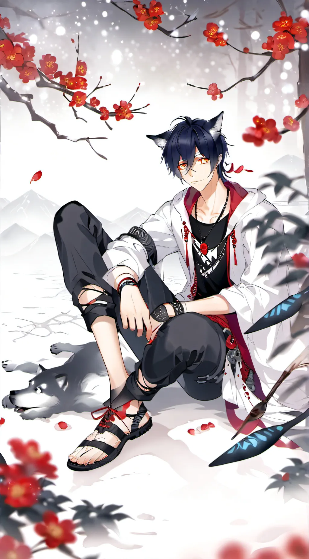 ai character: ein background
