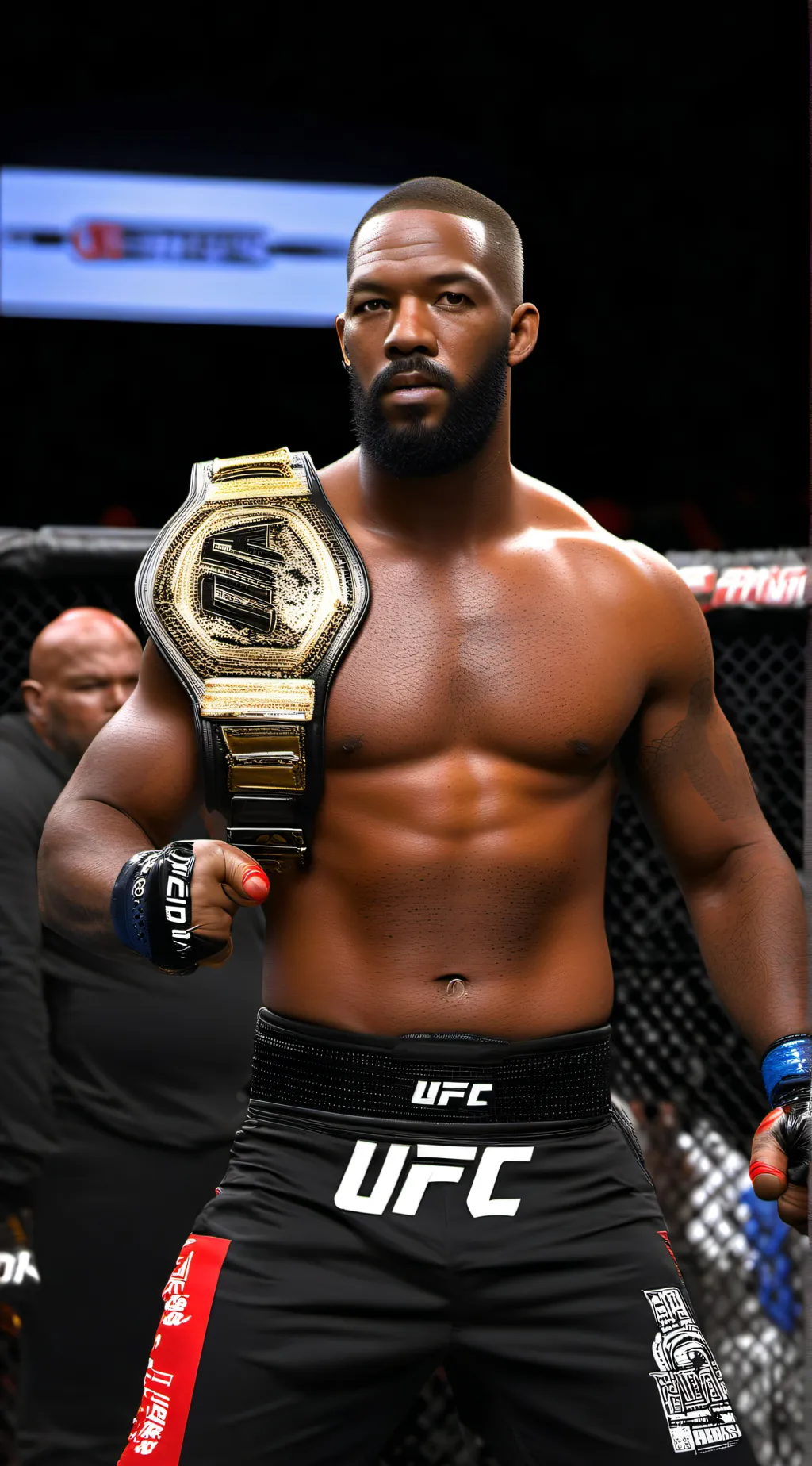 ai character: Jon jones  background