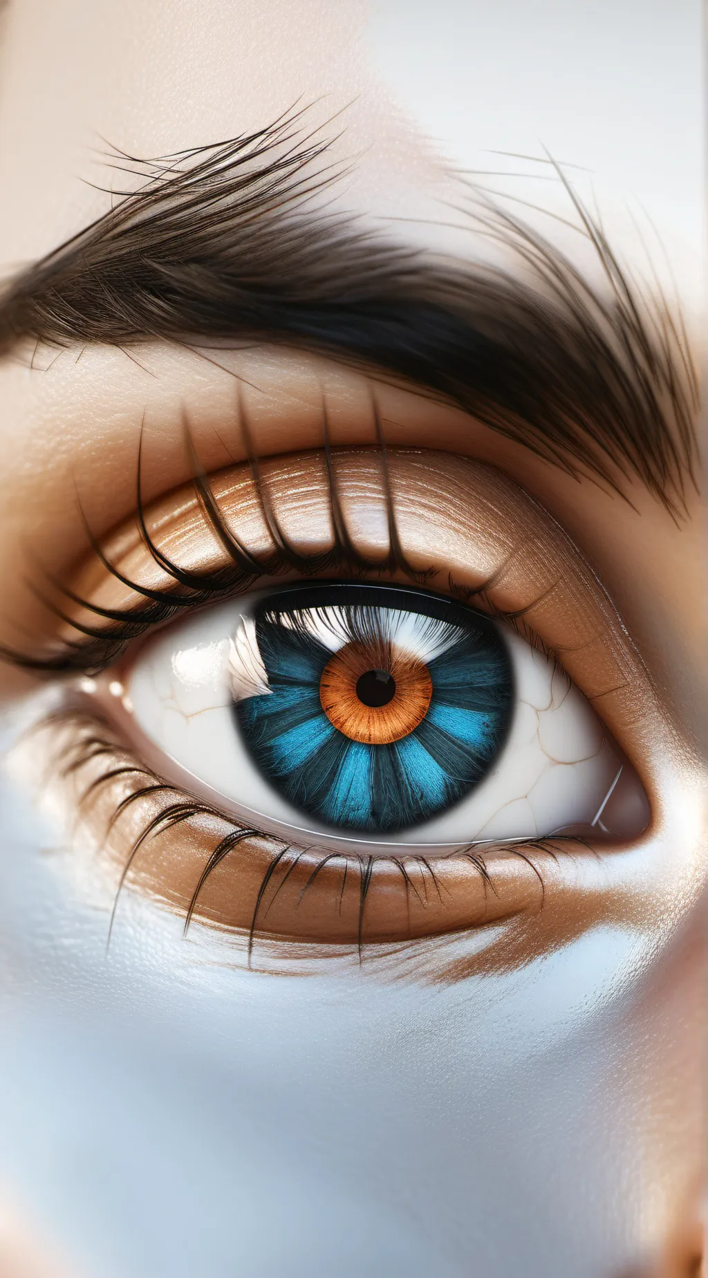 ai character: The human eye  background