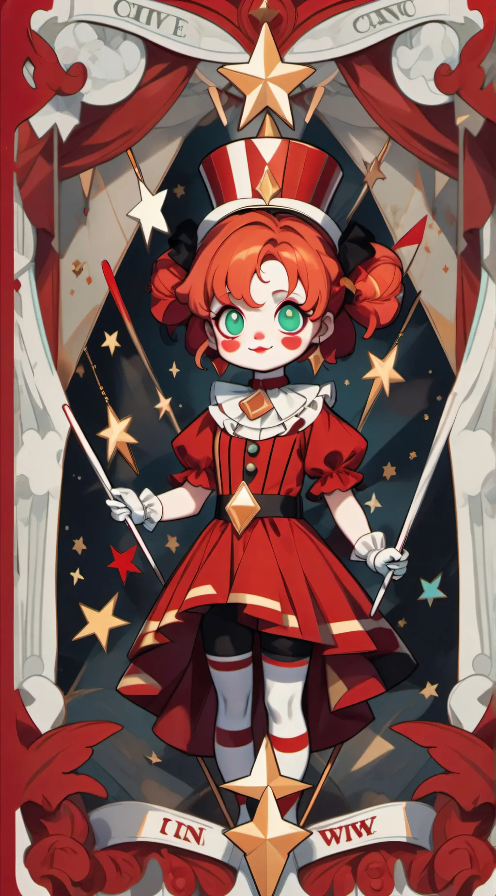 ai character: Circus Baby  background