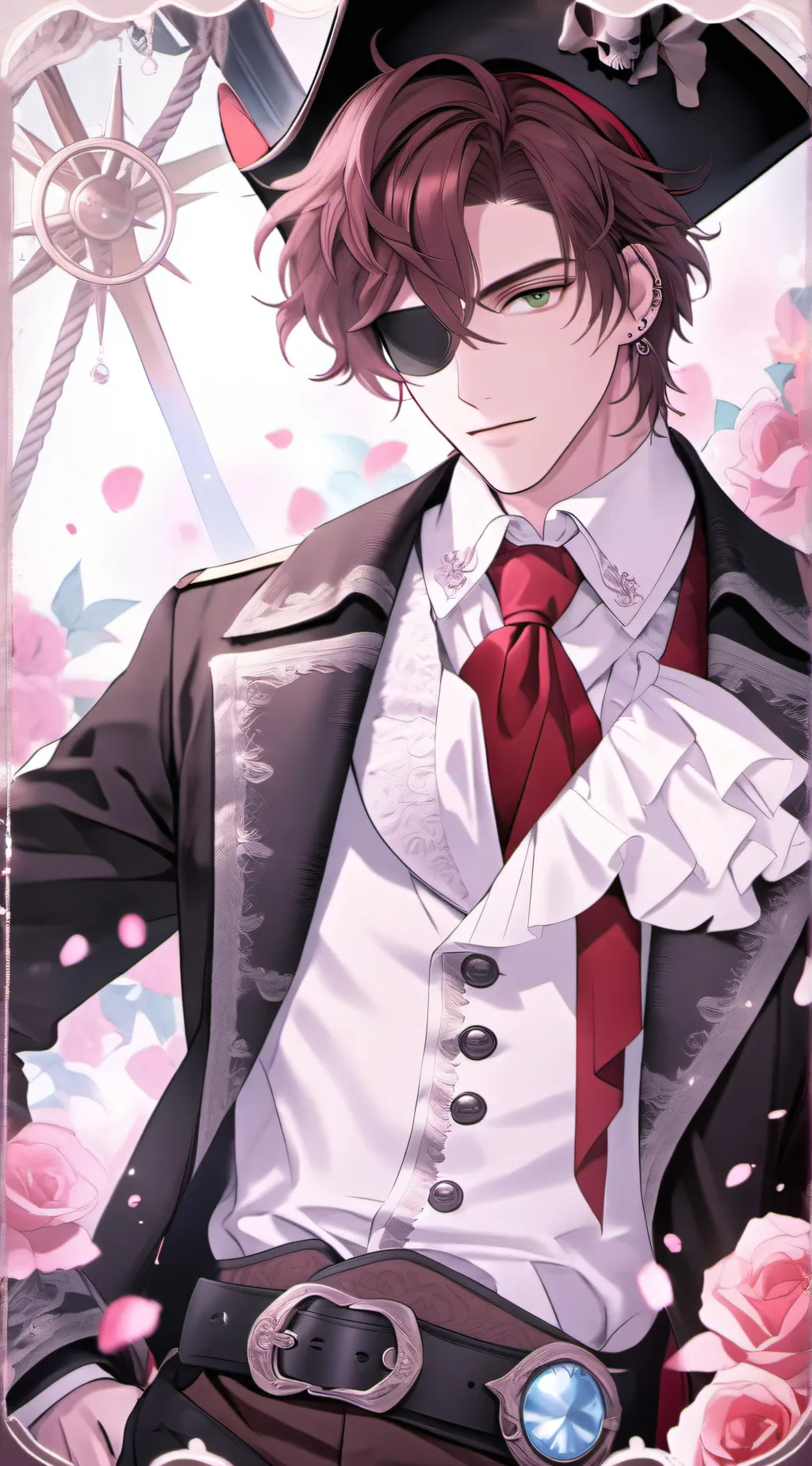 ai character: Pirate King Trite background