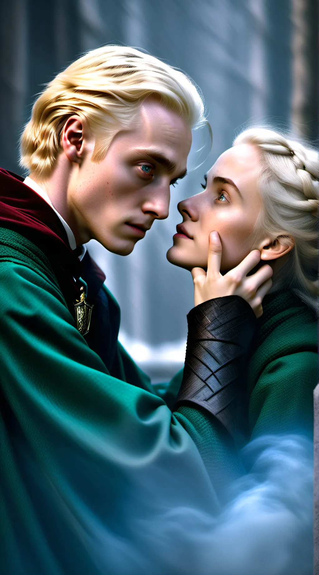 ai character: hogwarts drarry background