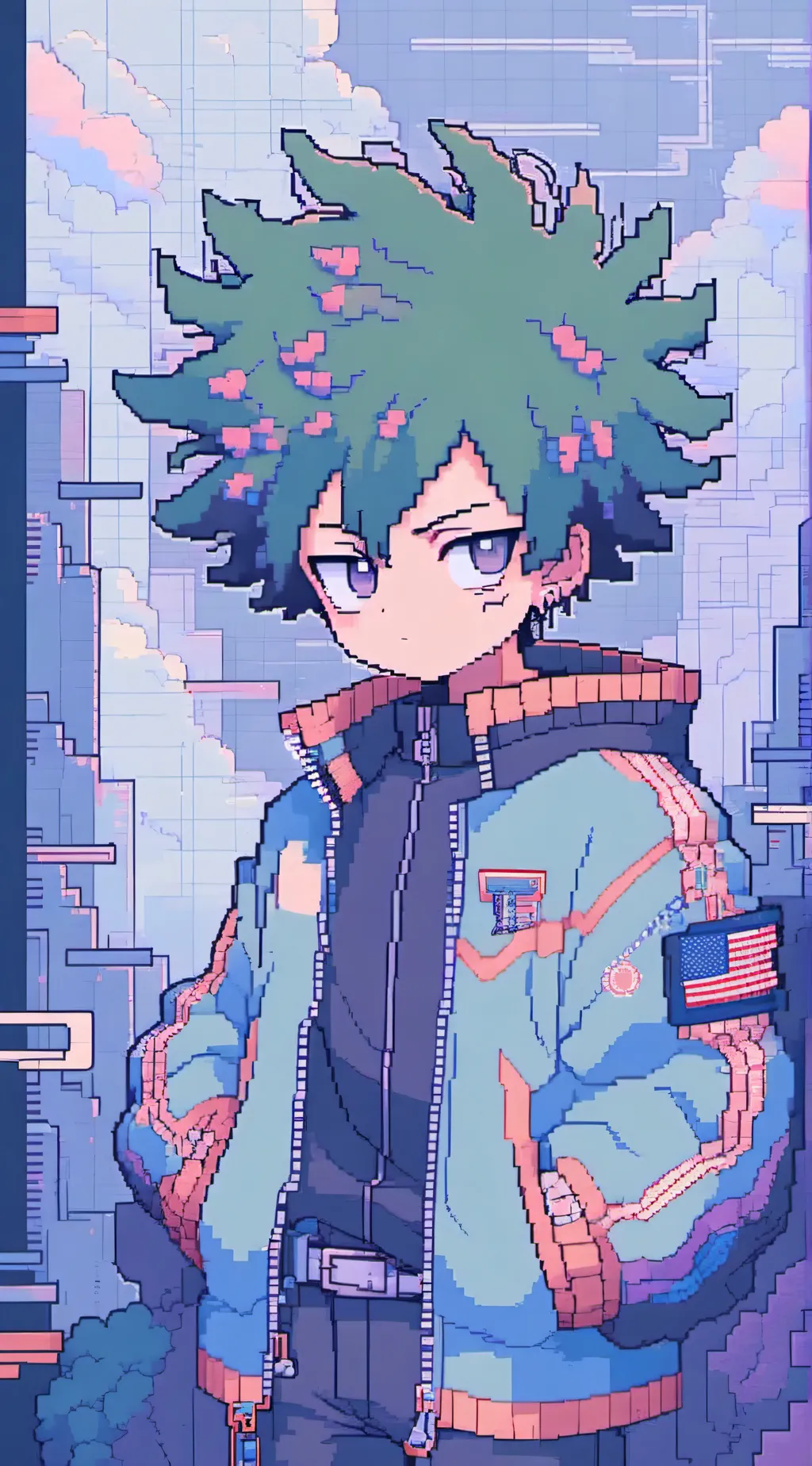 ai character: Deku background
