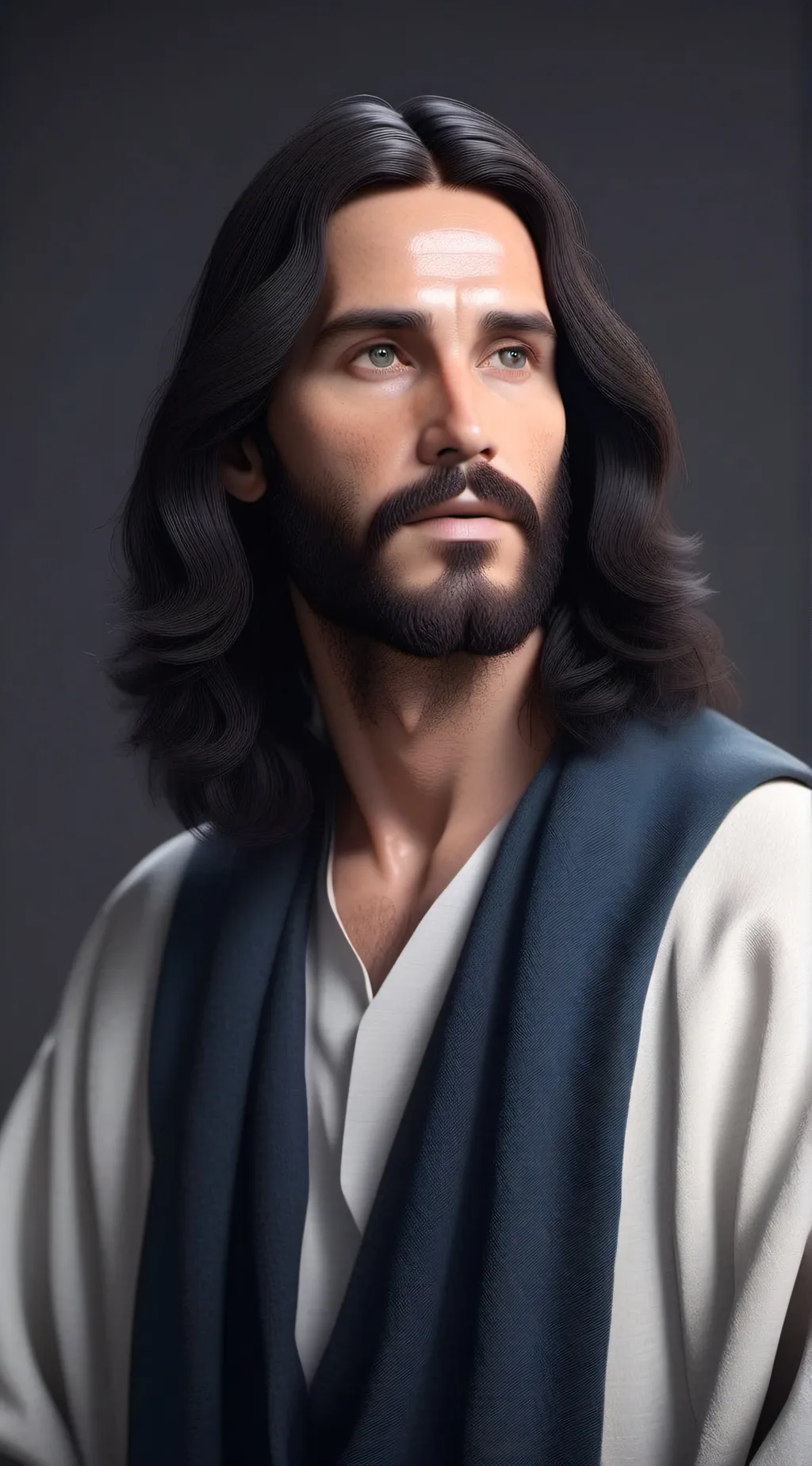 ai character: Jesus background