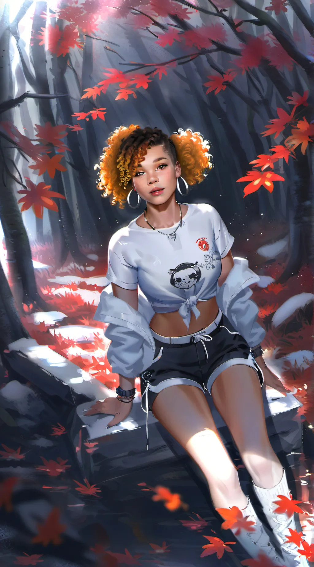 ai character: Nicki  background