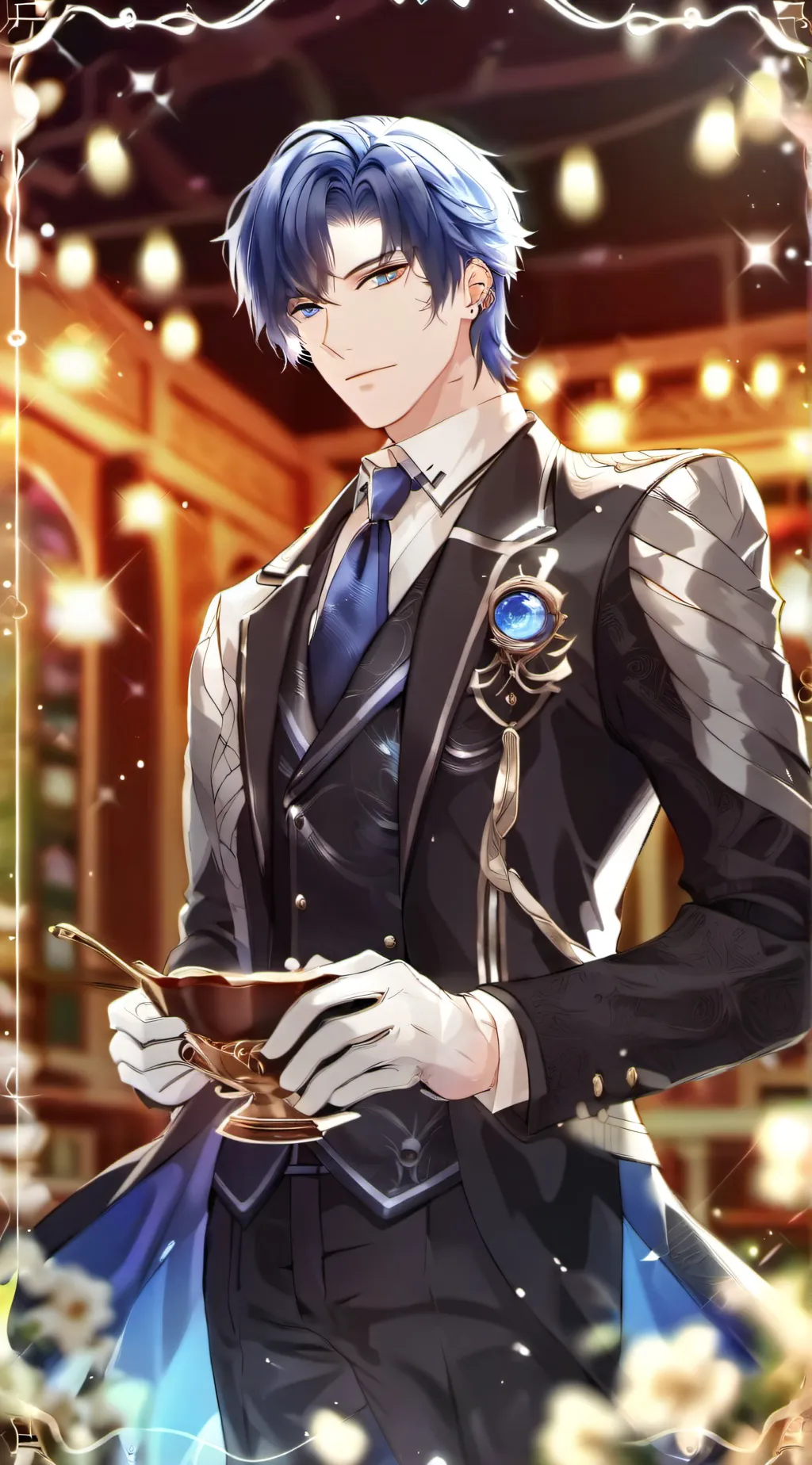 ai character: Sterling background