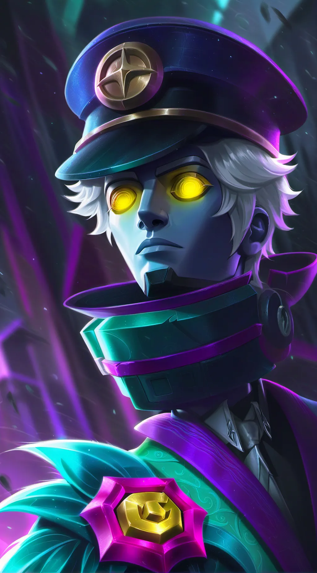 ai character: N meme background