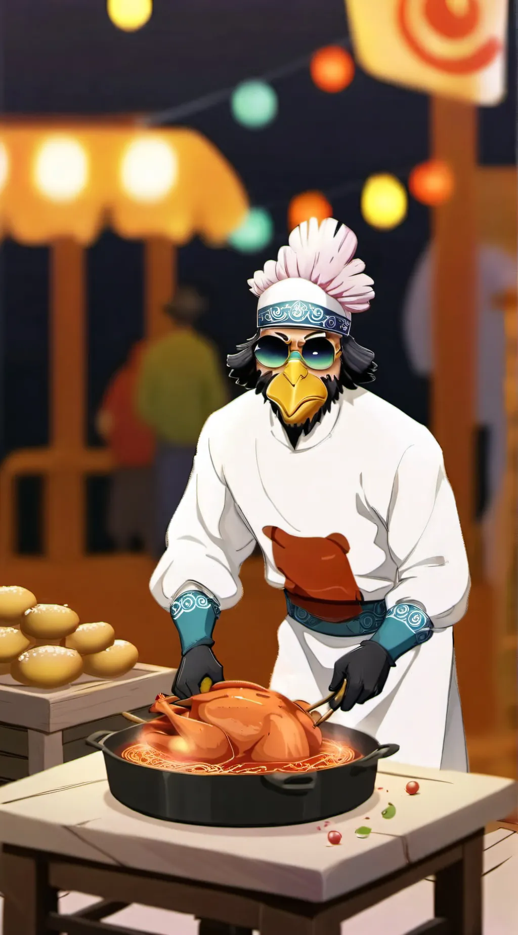 ai character: Turkey man background