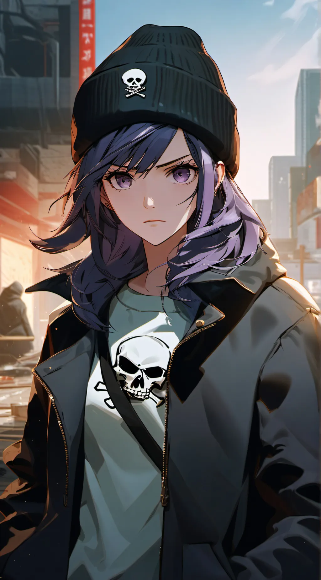 ai character: Uzi HM. Doorman  background