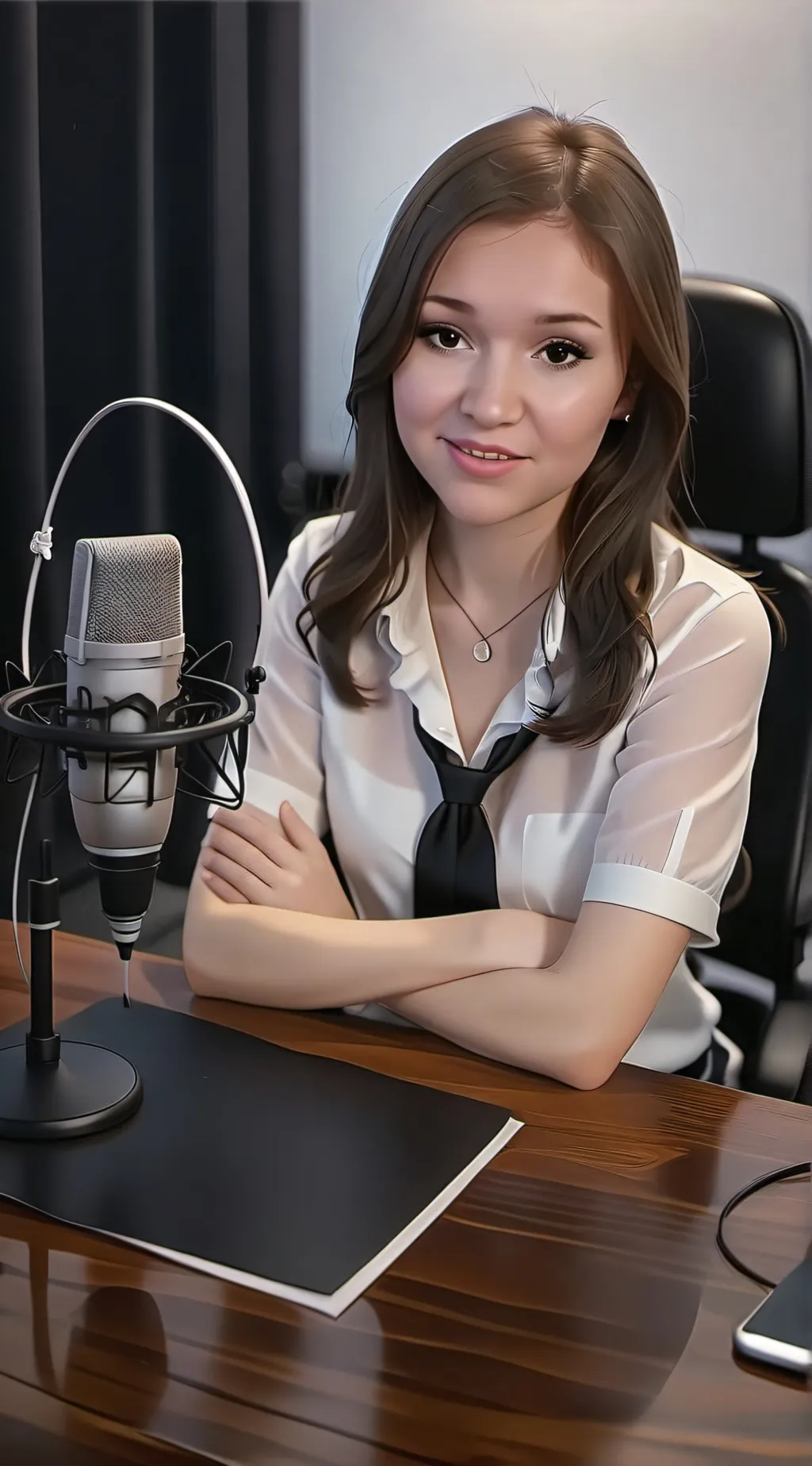 ai character: Оля background