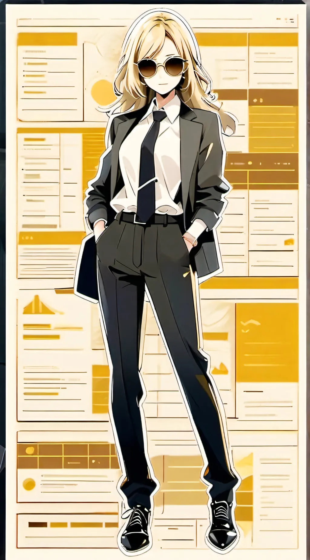 ai character: Selina  background