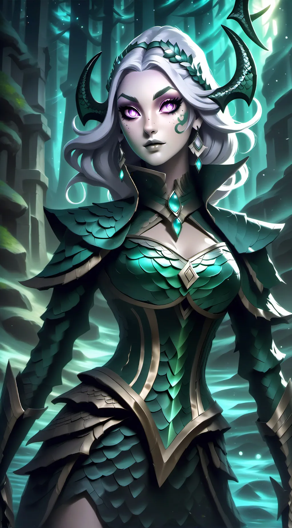 ai character: rainha dos mares background