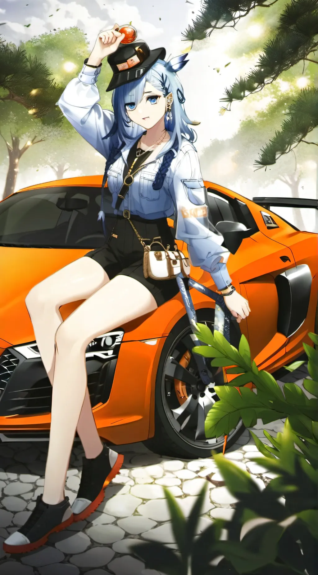 ai character: NFS carbón  background