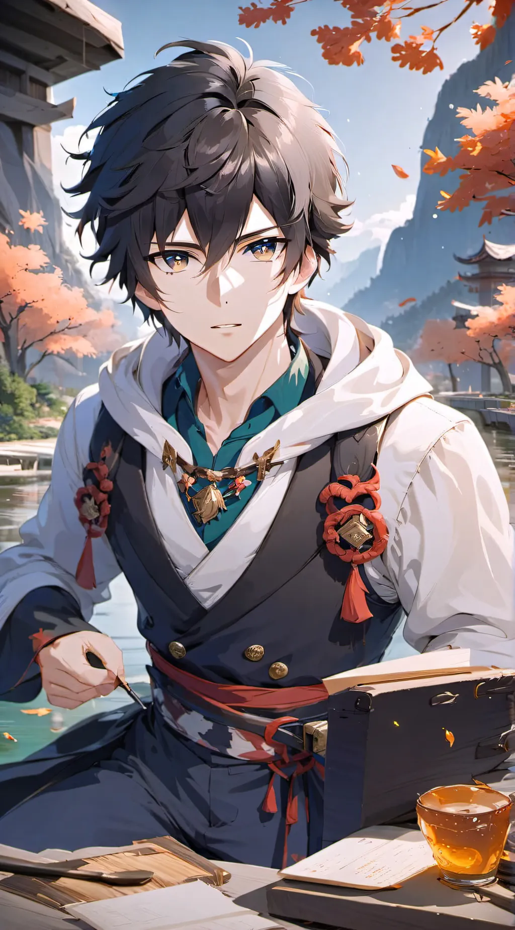 ai character: Cameron  background