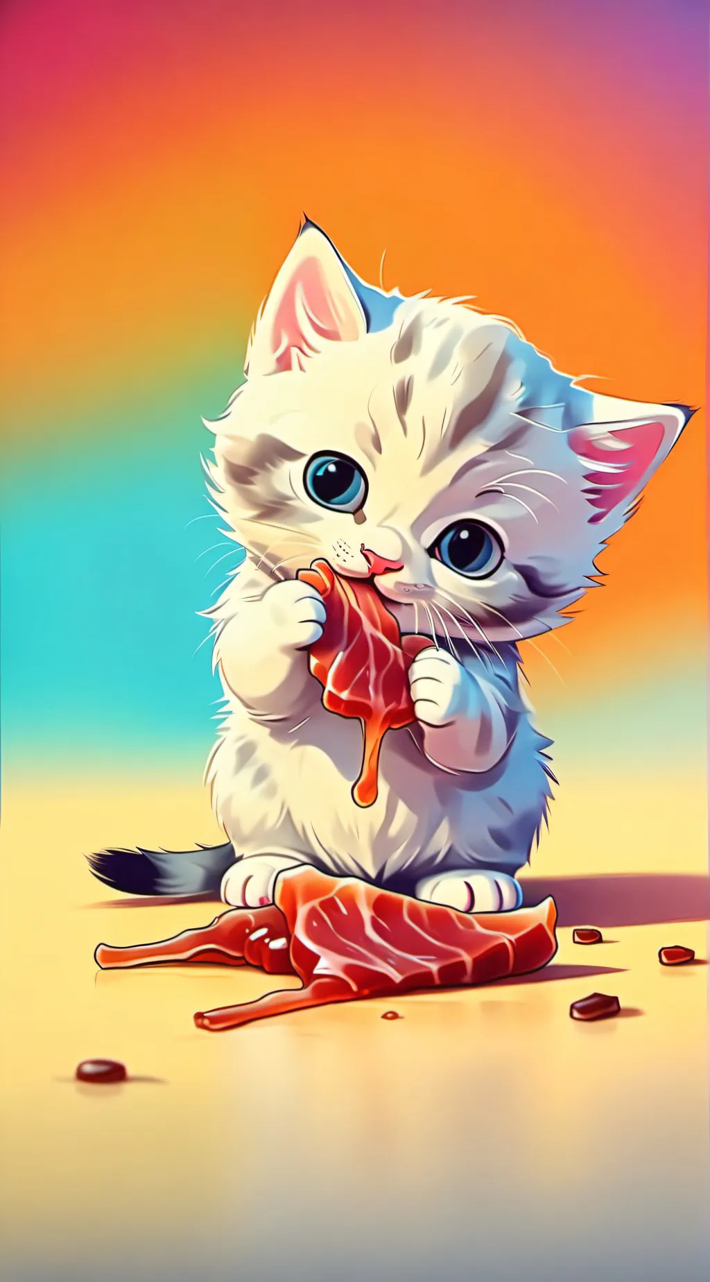 ai character: Fluffy background