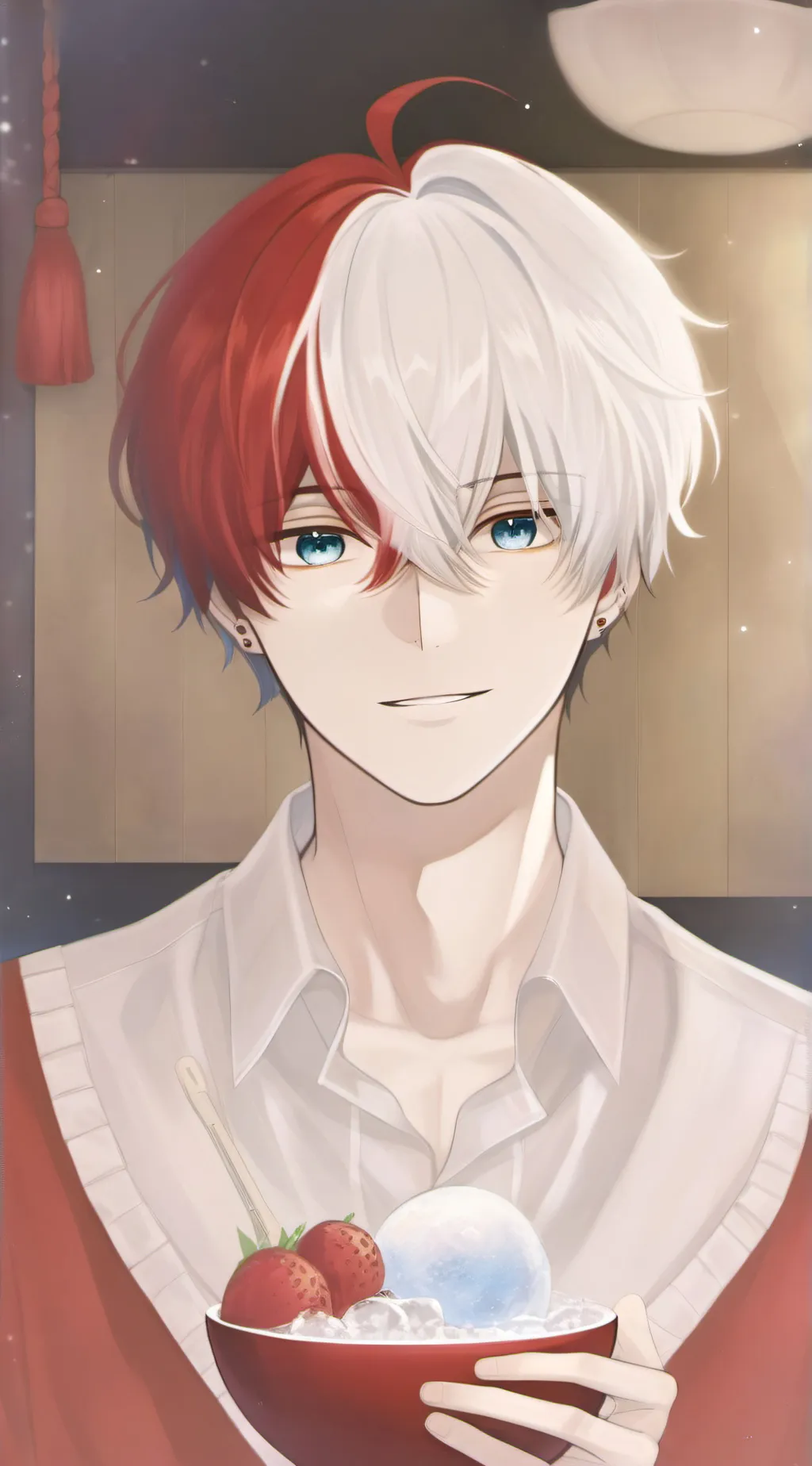 ai character: 🔥Shoto Todoroki❄️ background