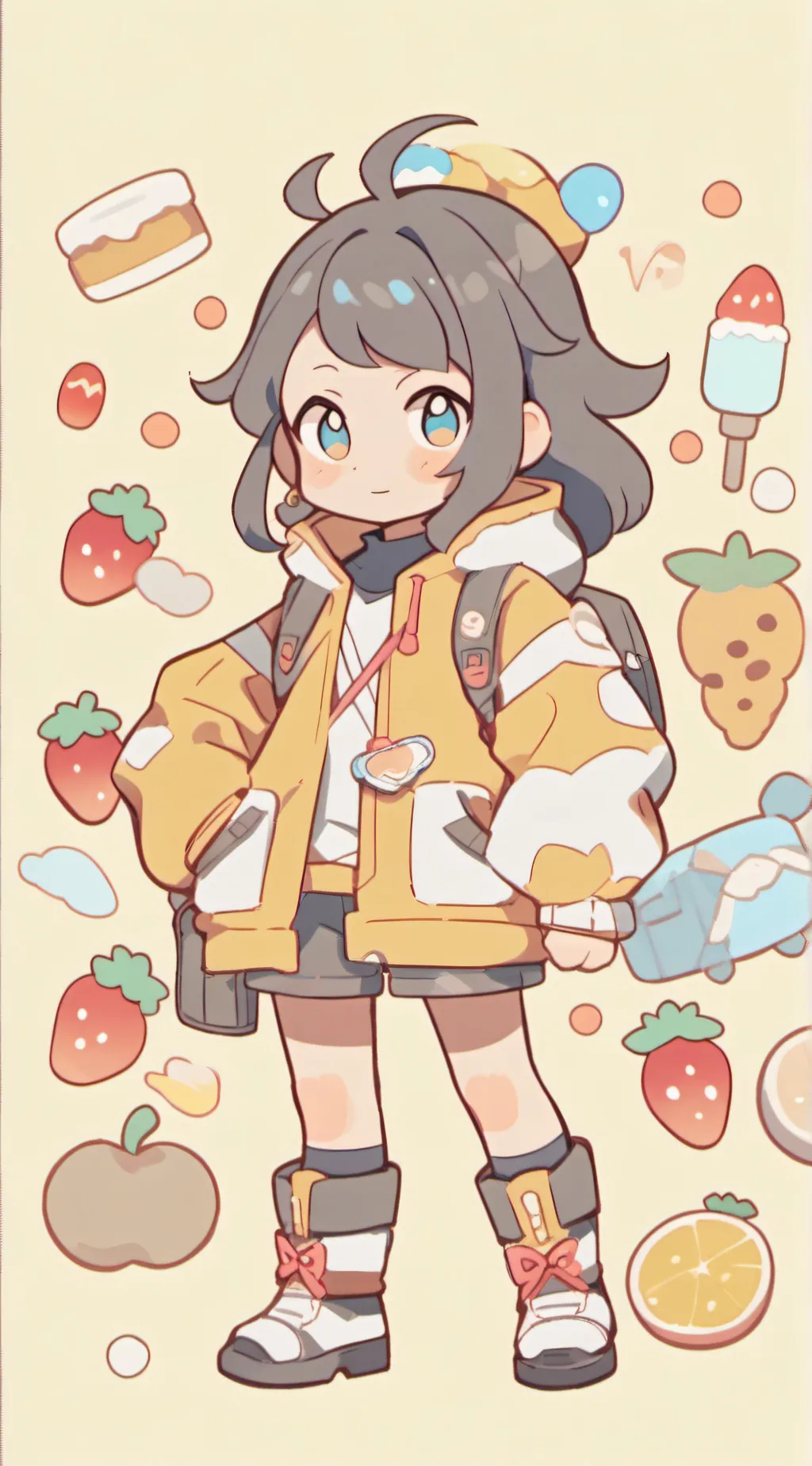 ai character: catnap and dog day background