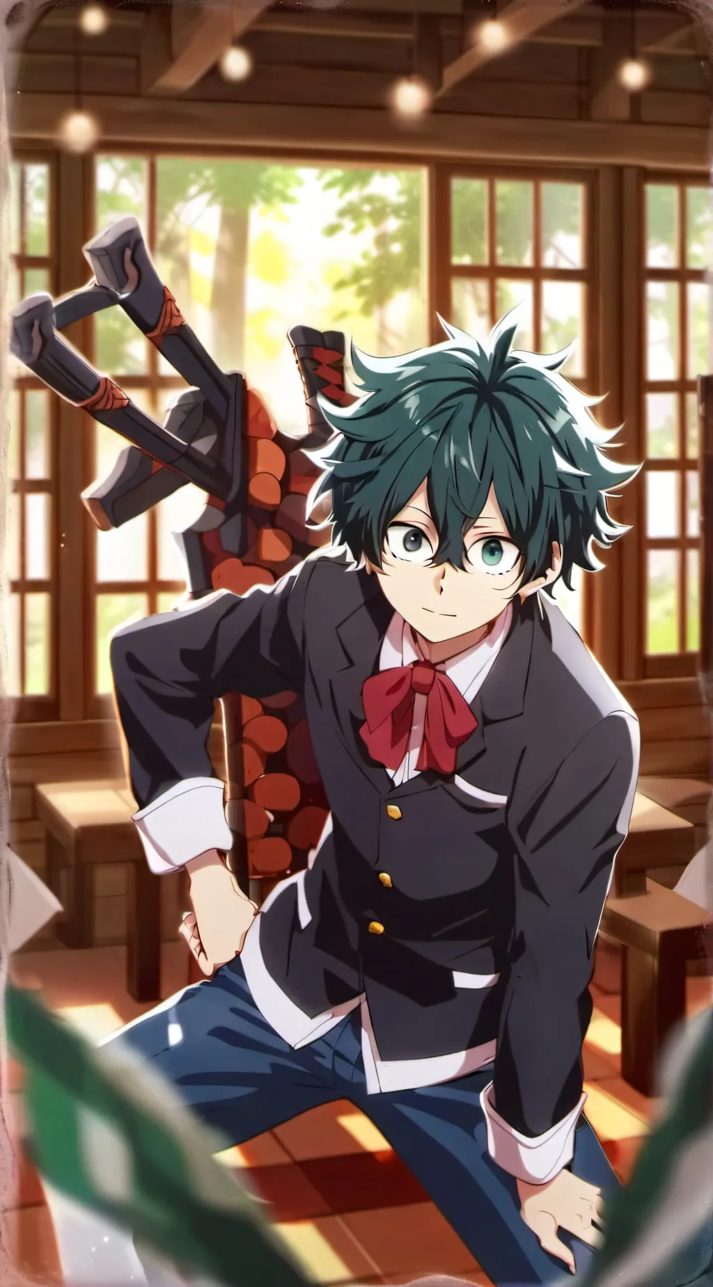 ai character: mha horror background
