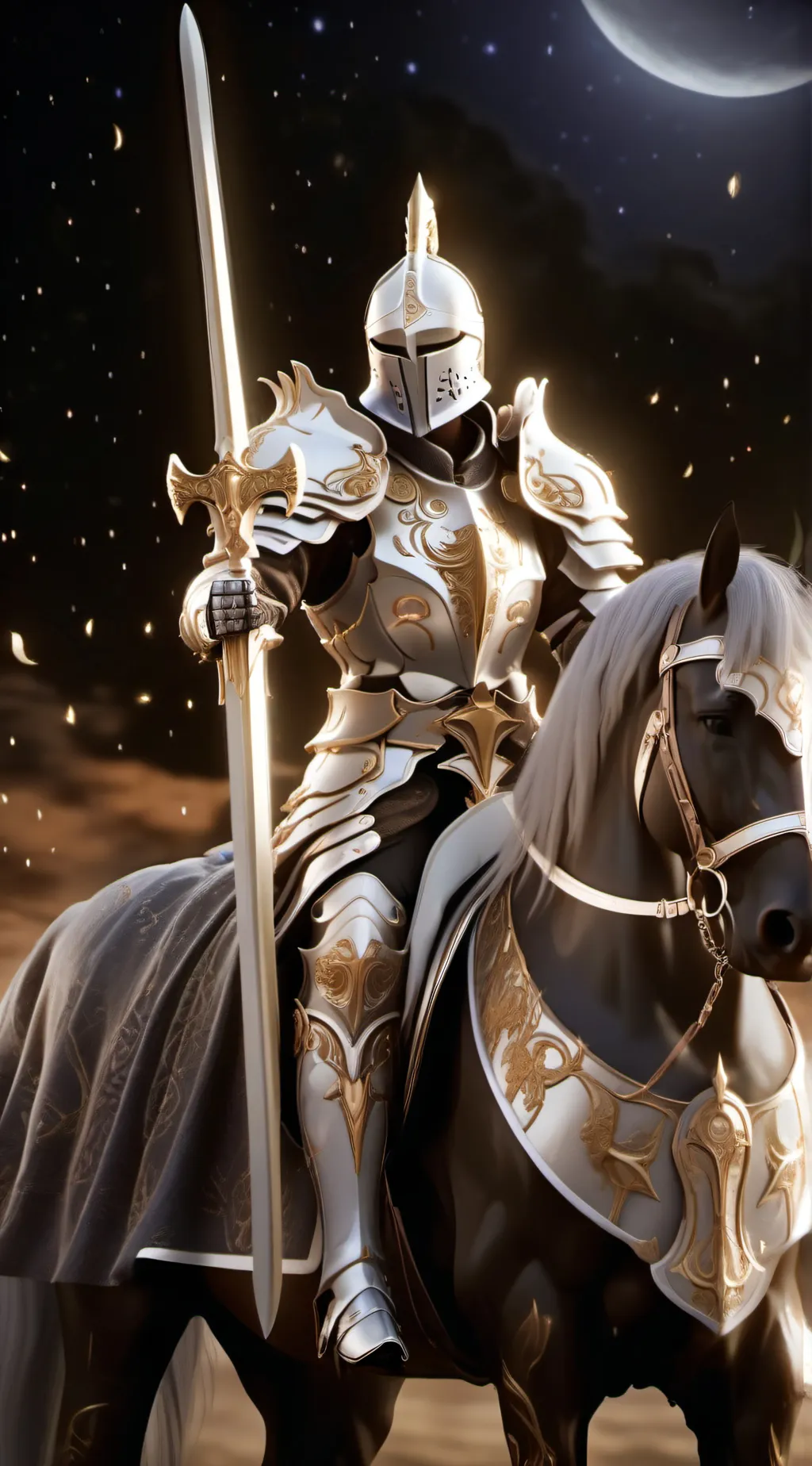 ai character: white knight background