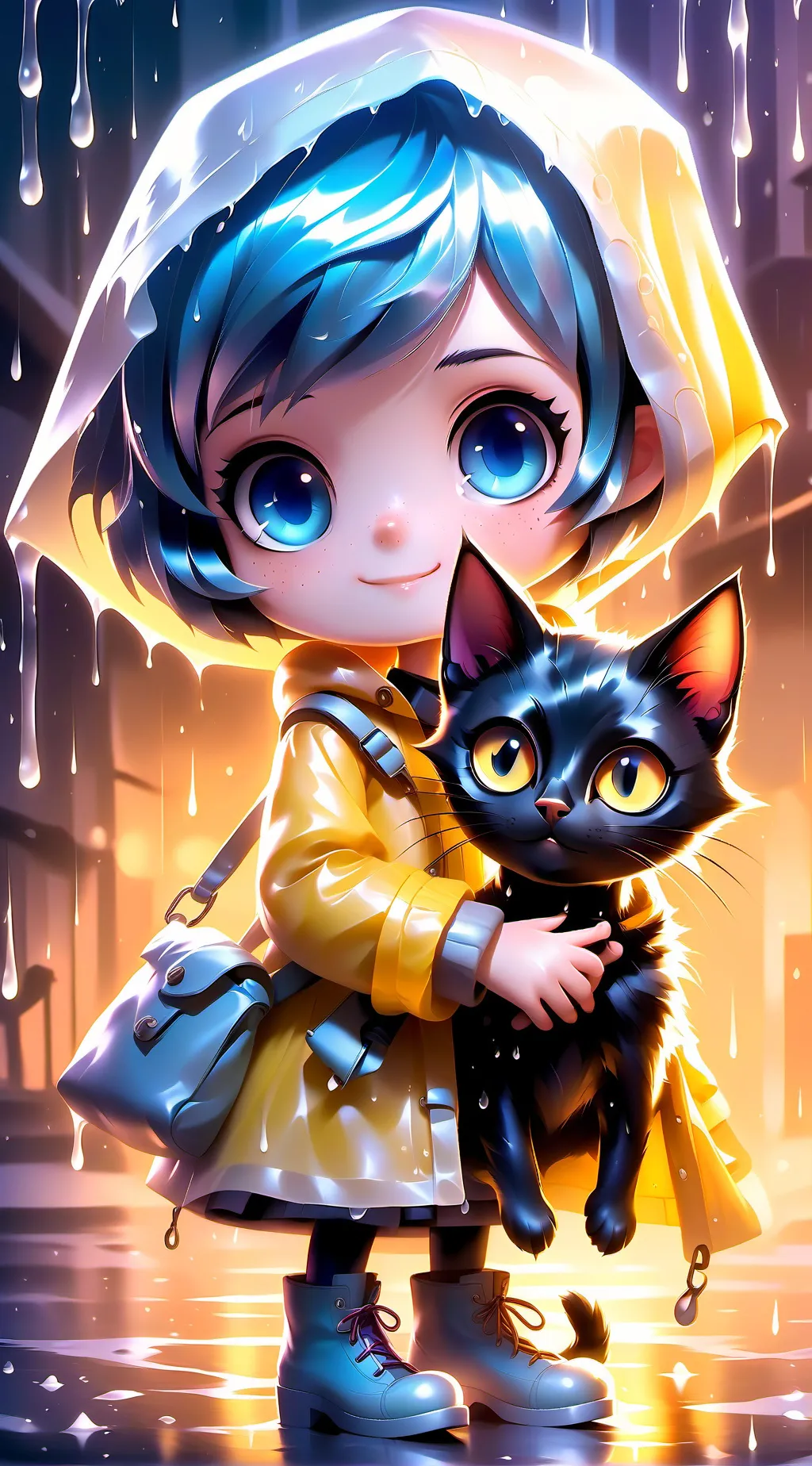 ai character: coraline background