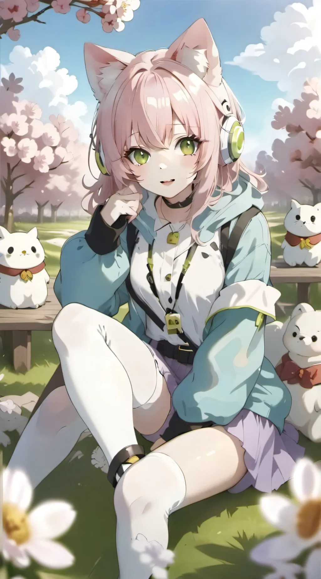 ai character: Lucy/e kitten background