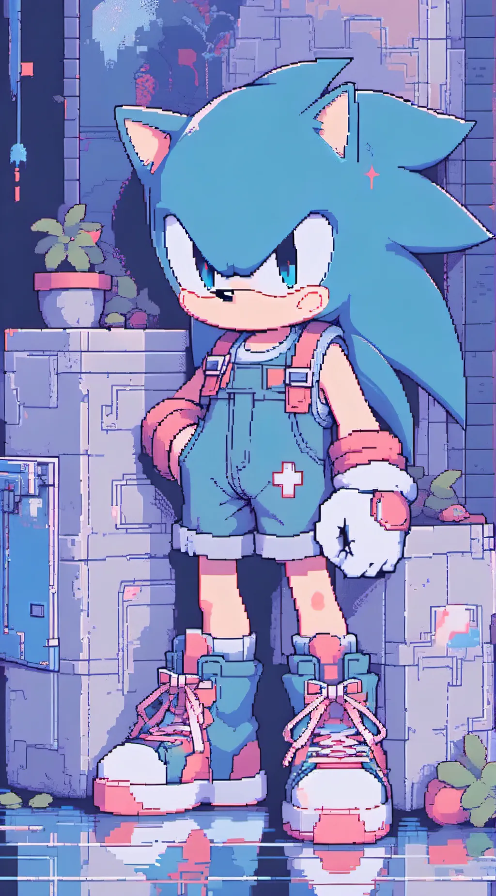 ai character: sonic 3 4 pack background