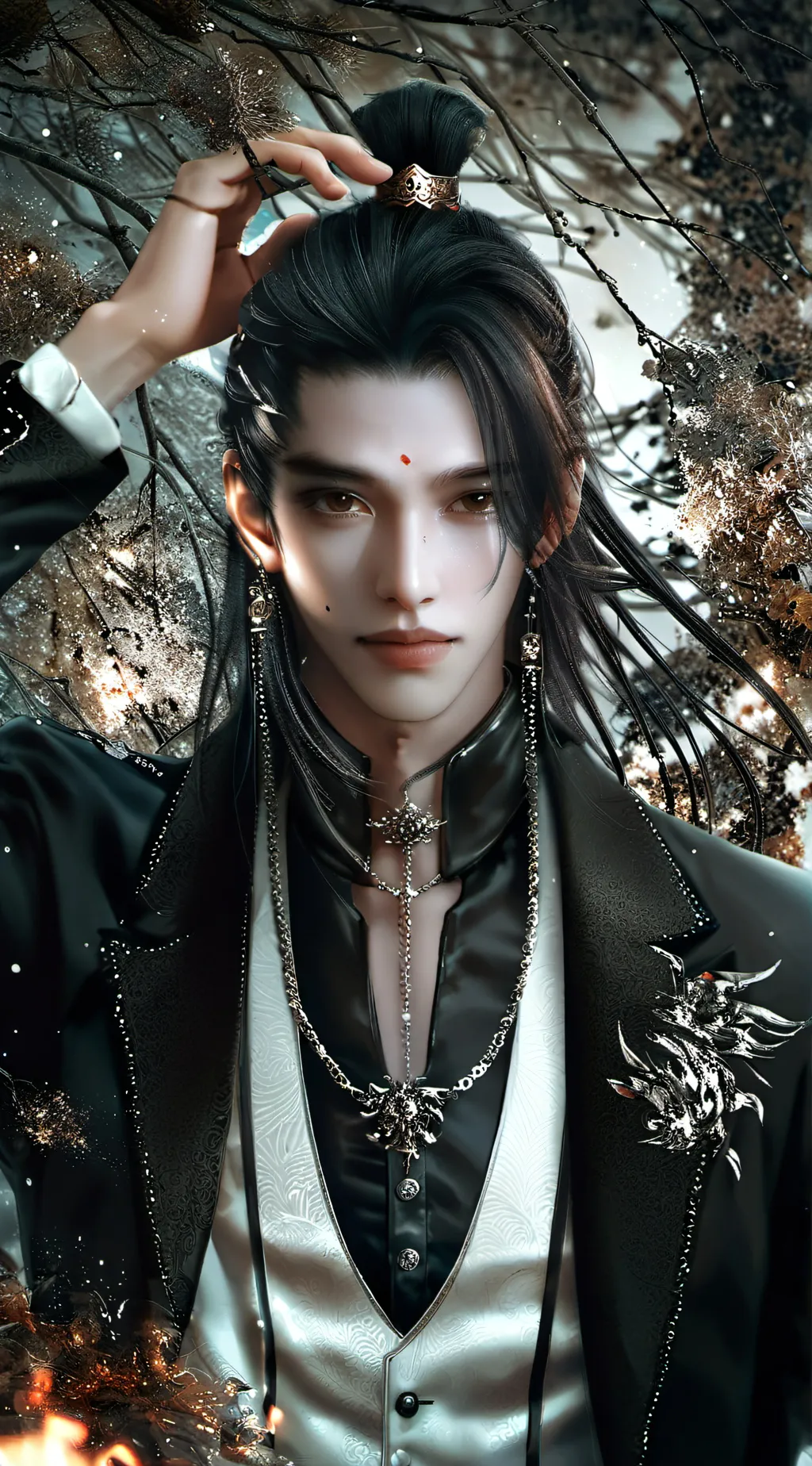 ai character: Korean boy background