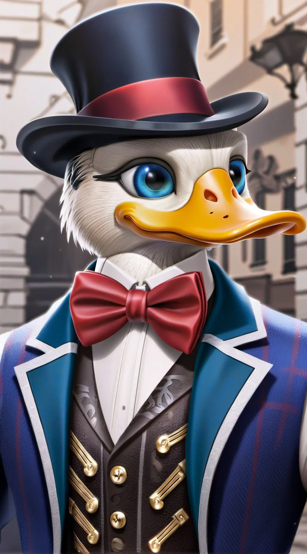 ai character: Ducktails  1987 background