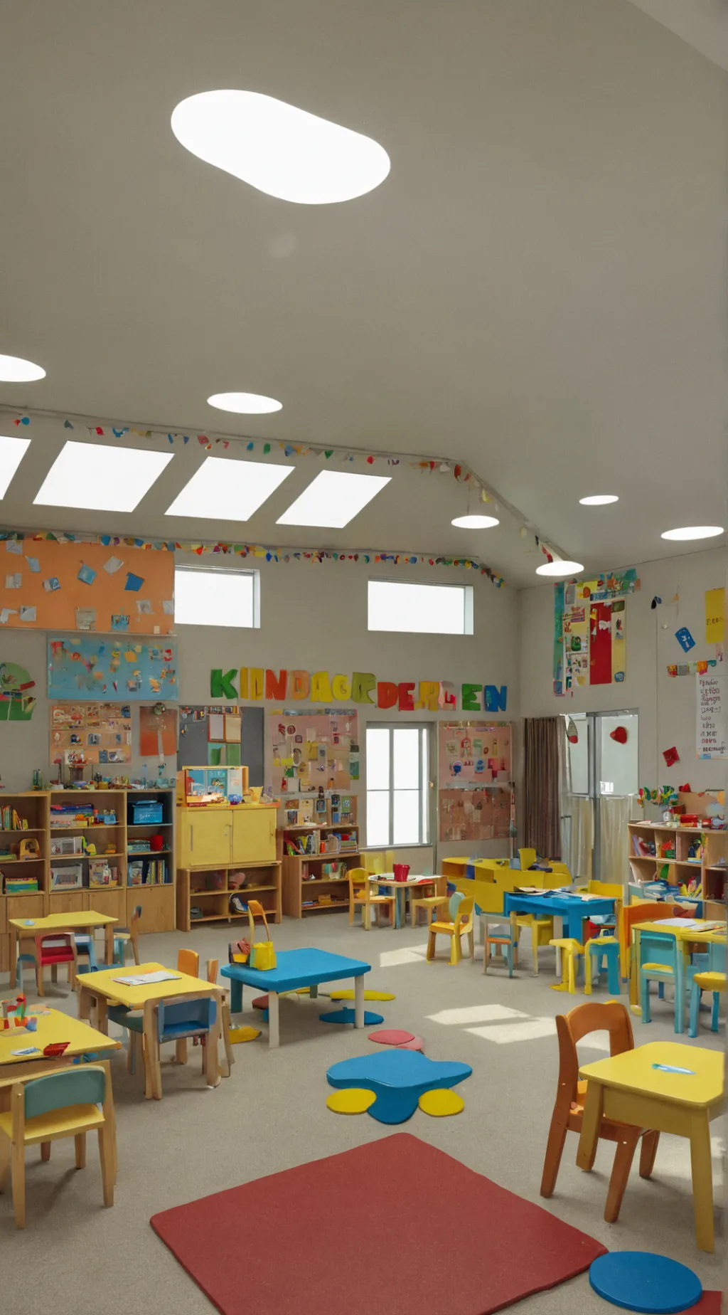 ai character: Kindergarten background