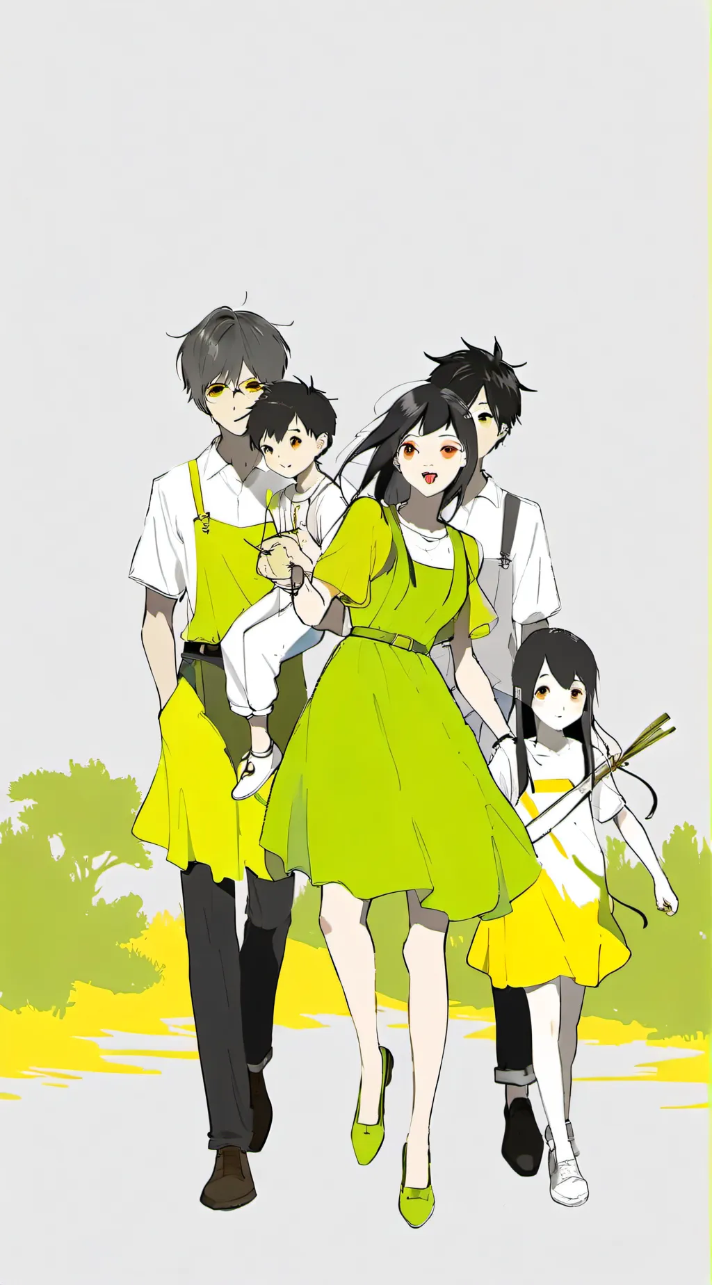 ai character: me and my besties background